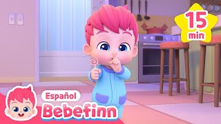 Finn ¿estás comiendo dulce  Johny Johny Sí Papá  Canciones Infantiles  Bebefinn en español [upl. by Arocal]