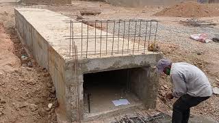 Reinforcement Details of Wing Walls Head Wall amp Apron  Construction of Box Culvert [upl. by Dorolisa695]