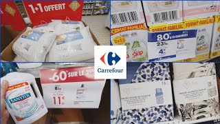 💥🔥CARREFOUR PROMOTIONS BLANC LINGE DE MAISON LESSIVE 80 💙🤪 [upl. by Chev]