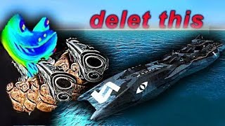 I Destroyed the BIGGEST BOAT In From The Depths [upl. by Aitnuahs294]