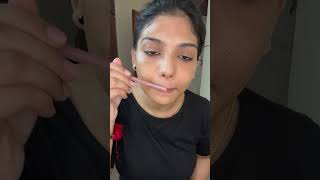 How I Shave My Face At Home Using Carmesi Facial Razor ⁉️ painless✅ytshort beautytips makeup [upl. by Adnof]