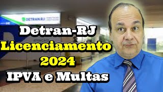 Detran RJ Licenciamento 2024 IPVA e Multas [upl. by Morgun]