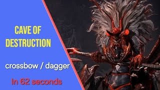 Cave of Destruction boss in 62 sec crossbow dagger tanking Throne and liberty [upl. by Aletha885]