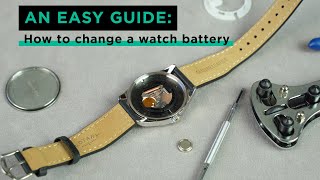 How to change a watch battery  3 techniques [upl. by Lledor]