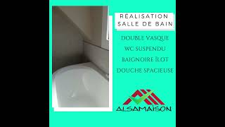 Réalisation salle de bain moderne [upl. by Eryt]