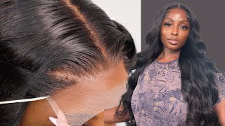 BEGINNER FRIENDLY QUICK 5X5 CLOSURE WIG GLUELESS INSTALL FT CELIE HAIR [upl. by Amikan]