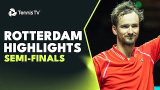 Medvedev Faces Dimitrov amp Sinner Locks Horns With Griekspoor  Rotterdam 2023 Highlights SemiFinals [upl. by Lewiss]