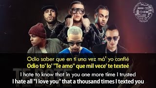 Te Bote Remix  Lyrics English  Spanish [upl. by Aloel215]