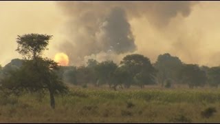 ESCAPE FROM BENTIU AS TROOPS ADVANCE  BBC NEWS [upl. by Dewees6]