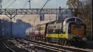 D9000 55022 Royal Scots Grey passing Haringey 231123 [upl. by Benia578]