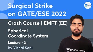 Spherical Coordinate System  Lec 3  EMFT EE  Crash Course  Surgical Strike on GATEESE 2022 [upl. by Alleber]