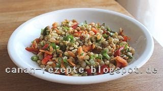 WEIZENSALAT MIT LINSEN absolut lecker vegetarisch gesund vegan türkisch Kochen CANANS REZEPTE [upl. by Bryant]