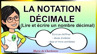 La notation décimale Cours 39 ✔ CAHIER DEXERCICES et DÉVALUATIONS sur Marie de Charlevoix 😃 [upl. by Anidan]