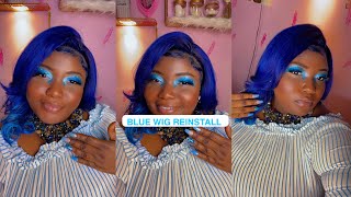 BLUE WIG RE INSTALL  EASY WIG INSTALL  WIG REINSTALL [upl. by Viafore]