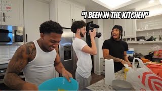 Deshae Frost amp Jay Cinco Cook Chicken Wings HILARIOUS [upl. by Intruok]