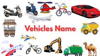 Vehicle Names In Hindi amp English  वाहनों के नाम [upl. by Hanad]