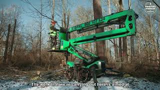 Leguan Spider Lifts for Tree Work  Exceptional offroad capabilities and outreach speed up any job [upl. by Roose]