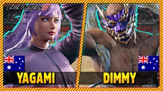 T8 ▰ Yagami REINA MISHIMA vs dimmy HEIHACHI ▰ T8 High Level Rank Match [upl. by Ynhoj]