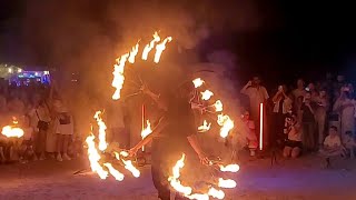 Rammstein  Feuershow am Strand von Jurmala  Lettland im August 2024 [upl. by Eesdnil]