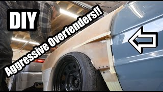 DIY Overfender details Cutting shaping sanding and more fibreglass [upl. by Raina]