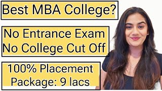 MBA Without Entrance Exam  Best Management Program  Best MBA College in India [upl. by Arst776]