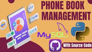 GUI Python Projects Phone Book Management Project tutorial with Tkinter and Mysql [upl. by Randolph]