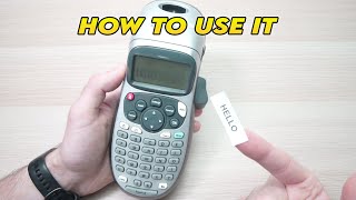 Dymo LetraTag LT100H How to use it [upl. by Leiram]