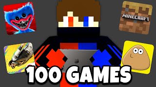 I tried the 100 MOST POPULAR PHONE GAMES [upl. by Lodge62]