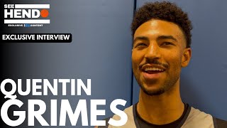 Quentin Grimes talks Dallas mavericks learning from Klay Thompson amp gives mt Rushmore for shooters [upl. by Ailido]