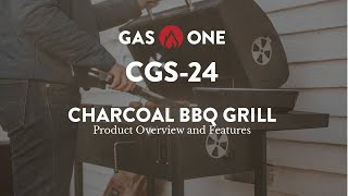 GasOne Charcoal BBQ Grill Model No CGS24 [upl. by Sandon260]