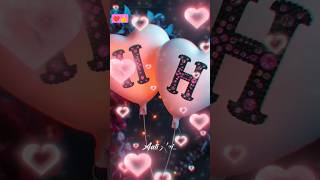 H name love status h letter love status h name WhatsApp status shorts trending love viralvideo [upl. by Tare]