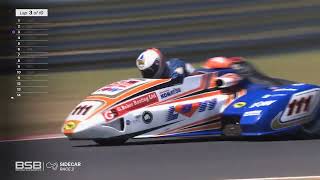 Molson Group British Sidecar Championship 2022 Round 3 Brands Hatch  Race 2 [upl. by Hgielah]