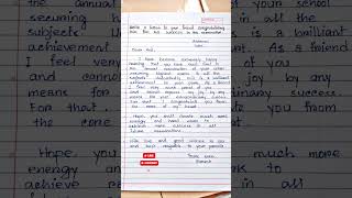 Write a letter to your friend congratulating him for his success in English  Short letter writing [upl. by Seen]