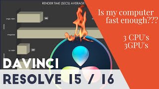 Davinci Resolve Benchmarks  What computer do I need to run Resolve [upl. by Apfel]