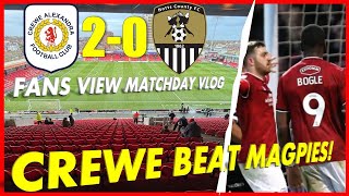 CREWE 20 NOTTS COUNTY  CREWE BEAT MAGPIES AND CLIMB TO 2ND  FANS VIEW MATCHDAY VLOG [upl. by Ahsienaj508]