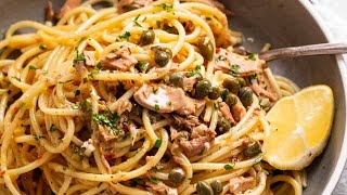 The most amazing CANNED TUNA PASTA [upl. by Orteip632]