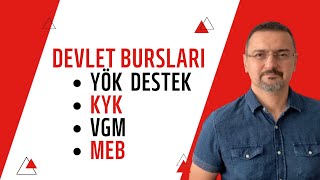 2023 DEVLET BURSLARI YÖK DESTEK KYK BURSU VGM VE MEB BURSU [upl. by Karissa]