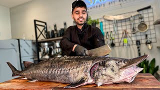 Cooking Beluga Fish with rice [upl. by Perloff]