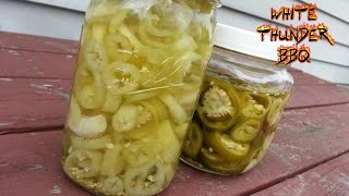 Pickled Hungarian and Cherry Peppers  How to pickle hot chili peppers recipe [upl. by Esdnyl]