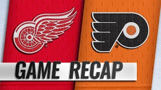 Konecnys OT winner lifts Flyers by Red Wings [upl. by Astor13]