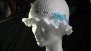 Frilly Brimmed Crochet Hat Tutorial [upl. by Nlyak]