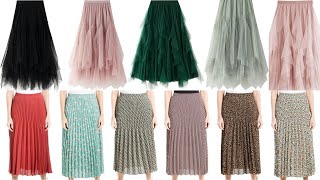 Elegant Tulle amp Pleated Skirts Collection  Fashion Trends 2024  Wear Waves [upl. by Phina289]