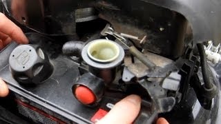 How to Replace Diaphragm and Gasket on Briggs and Stratton Engine Primer Carburetor [upl. by Noach910]