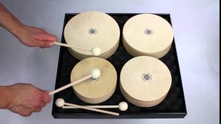 Set de 4 Toms en Bois  Rohema Percussion [upl. by Yedorb]