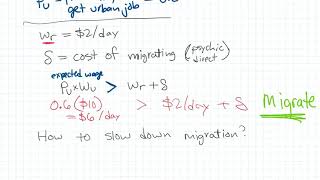 Ch 10 HarrisTodaro Migration Model [upl. by Orabelle114]
