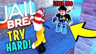 TRYHARD JAILBREAK COP Roblox Jailbreak [upl. by Eixirt959]