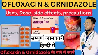 Ofloxacin and ornidazole tablet Zenflox oz tablet uses in hindi  oflomac oz tablet use [upl. by Karleen]