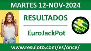 Resultado del sorteo EuroJackPot del martes 12 de noviembre de 2024 [upl. by Anav]