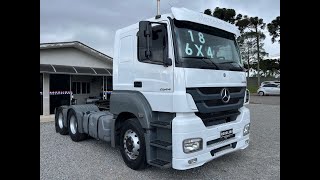 Mercedes Benz Axor 2644 Branco Ano 2018 6x4 Mb2644 Susp Ar [upl. by Wernick]