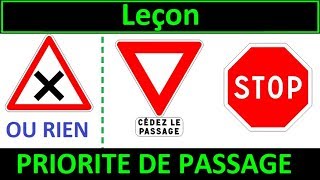 Code de la route Leçon 1  Priorité de passage [upl. by Adamik251]